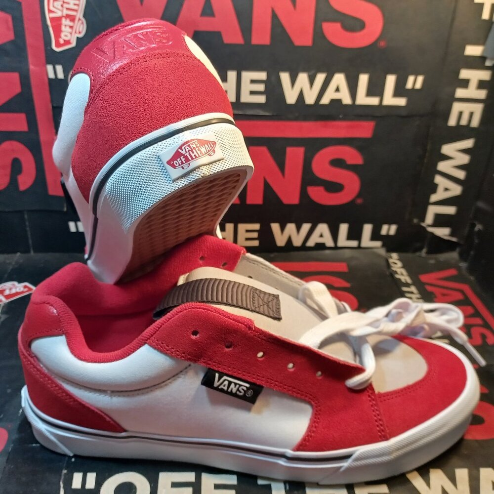 Vans Men's U.S. 11.5 Chukka Push LS Racing Red/White VN000CZW6RT